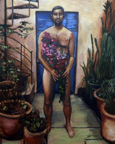 Matt Portrait (Oaxaca). Acrylic on canvas. 18" x 24"
